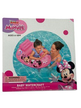 Minnie Mouse Baby Pool Float Inflatable Ages 6 to 18 Months Disney
